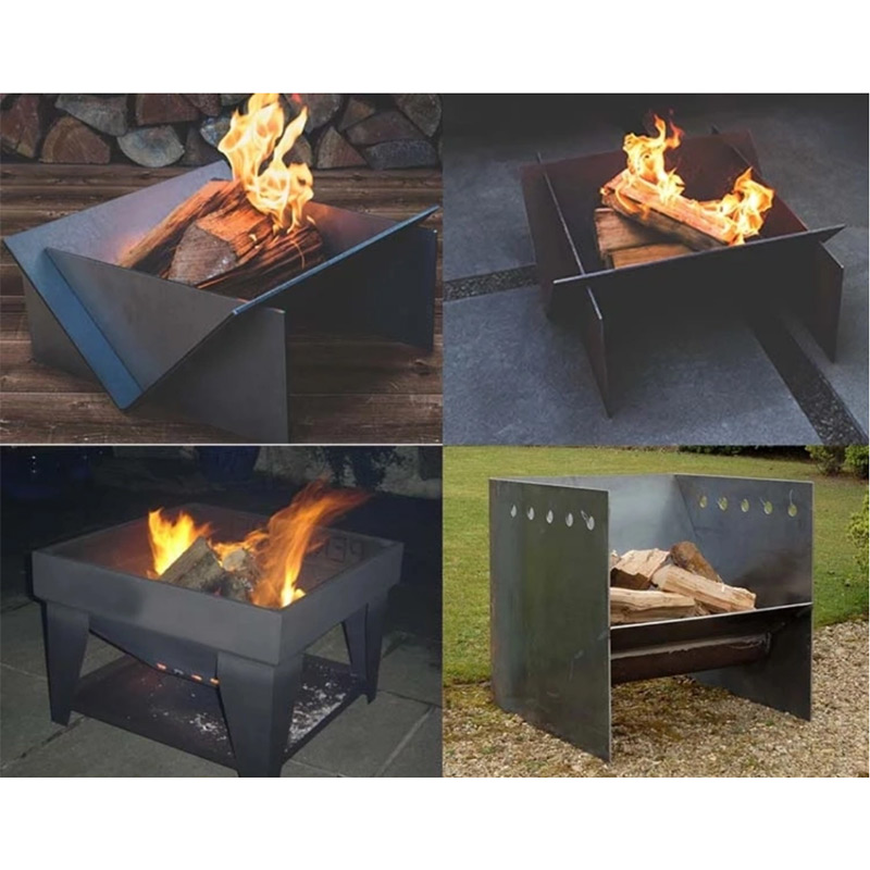 Levehető fém kerti dekoráció Fűtés Brazier Simple Fire Pit